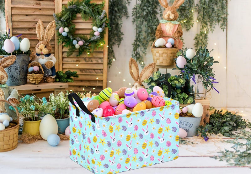 DUYIY Toys Storage Basket Home Shelf Basket Organizer Box Clothes Laundry Hamper Nursery Basket Laundry Baskets with Handles for Kids - Image 3