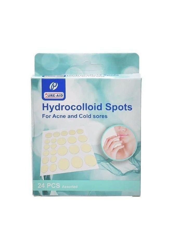 CURE AID HYDROCOLLOID SPOTS FOR ACNE 24 PCS
