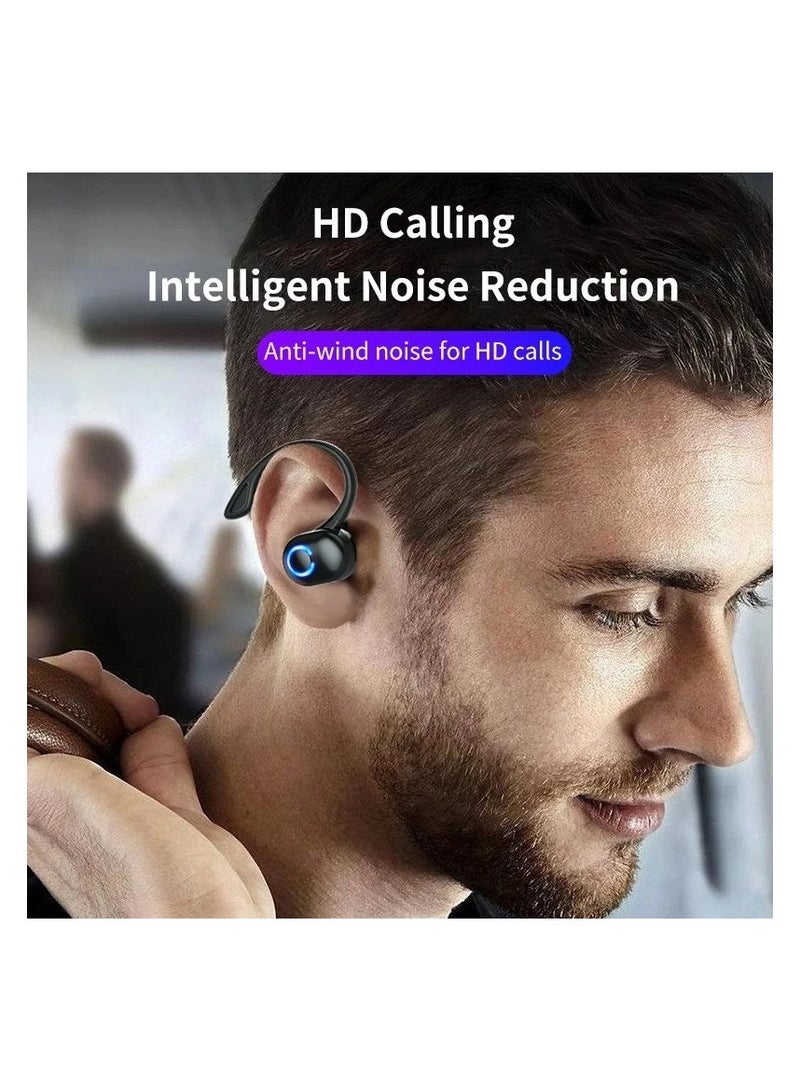 AROAQ Earbuds Bluetooth Wireless Headphones Bluetooth 5.0 Earphones with Mic Single in-Ear Sports Waterproof TWS Earbuds Bluetooth Handsfree Headset (White) - Image 4