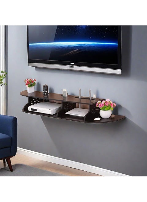 Wall Mounted Shelf TV Cabinet Home Simple Wall TV Cupboard TV Wall Lattice Wall Set Top Box Rack Suitable for Collection Display