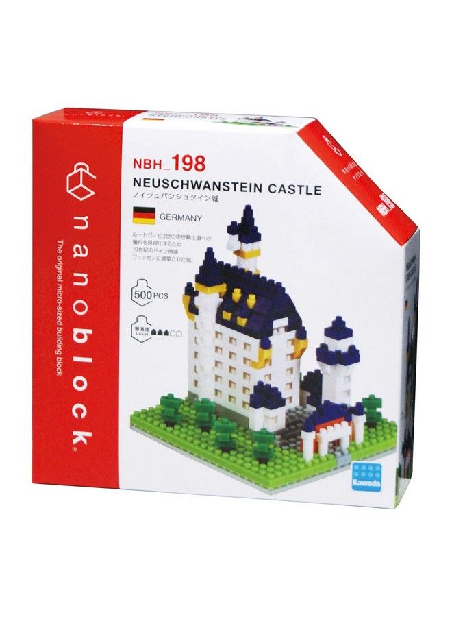 Kawada Nanoblock Neuschwanstein Castle [World Famous Buildings] Nanoblock Sight To See Series Building Kit 500 (Nbh_198) - Image 3