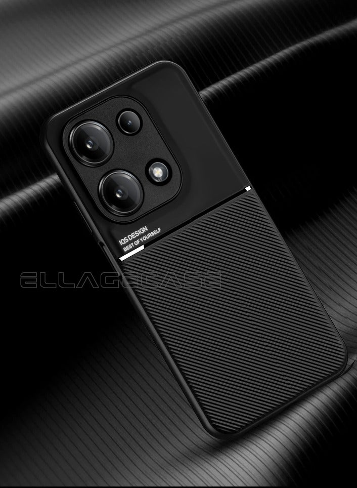 ELLAGECASE حافظة فاخرة رفيعة للغاية لهاتف Xiaomi Redmi Note 13 Pro 4G / Xiaomi Poco M6 Pro 4G، لوحة معدنية مخفية، تصميم نحيف، سهل الحمل، وحماية معززة للكاميرا - Image 5