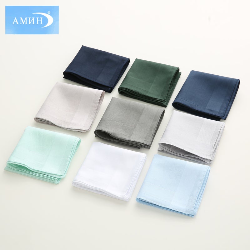 40Cm Cotton High-Grade Plain Satin Handkerchief Cotton Men'S Business Pocket Towel Handkerchief Wedding Gift Can Be Processed - Image 2