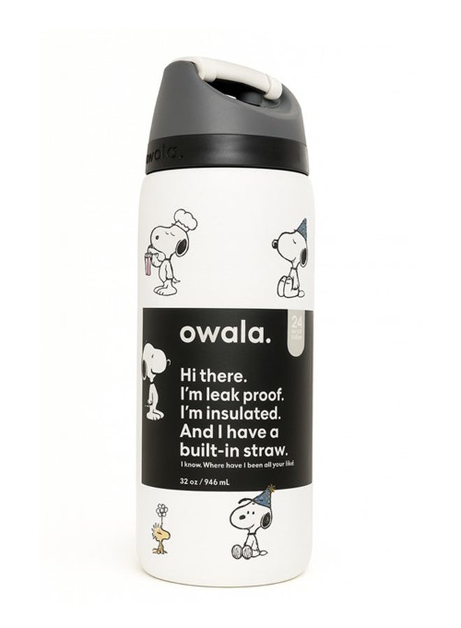 Owala Snoopy FreeSip Insulated Stainless Steel Water Bottle with Straw for Sports, Travel, and School BPA-Free Sports Water Bottle - Image 2