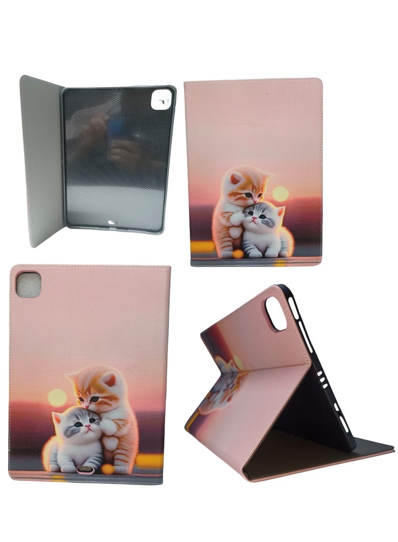 Cute Cat Print Kids Shockproof Case for iPad Pro 11 Inch 3D Cartoon Case (2022/2021, 4th/3rd Generation), iPad Pro 11 Inch Cover - Image 2