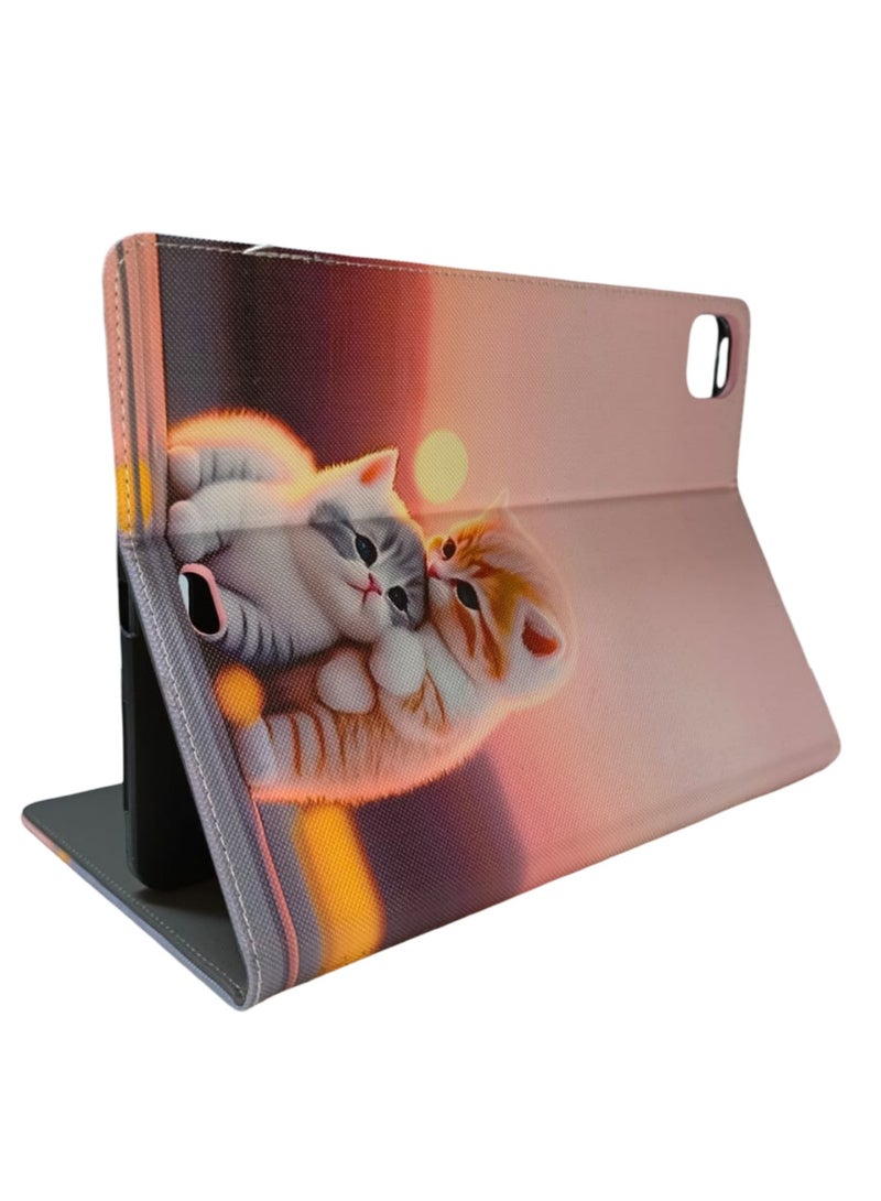 Cute Cat Print Kids Shockproof Case for iPad Pro 11 Inch 3D Cartoon Case (2022/2021, 4th/3rd Generation), iPad Pro 11 Inch Cover - Image 3