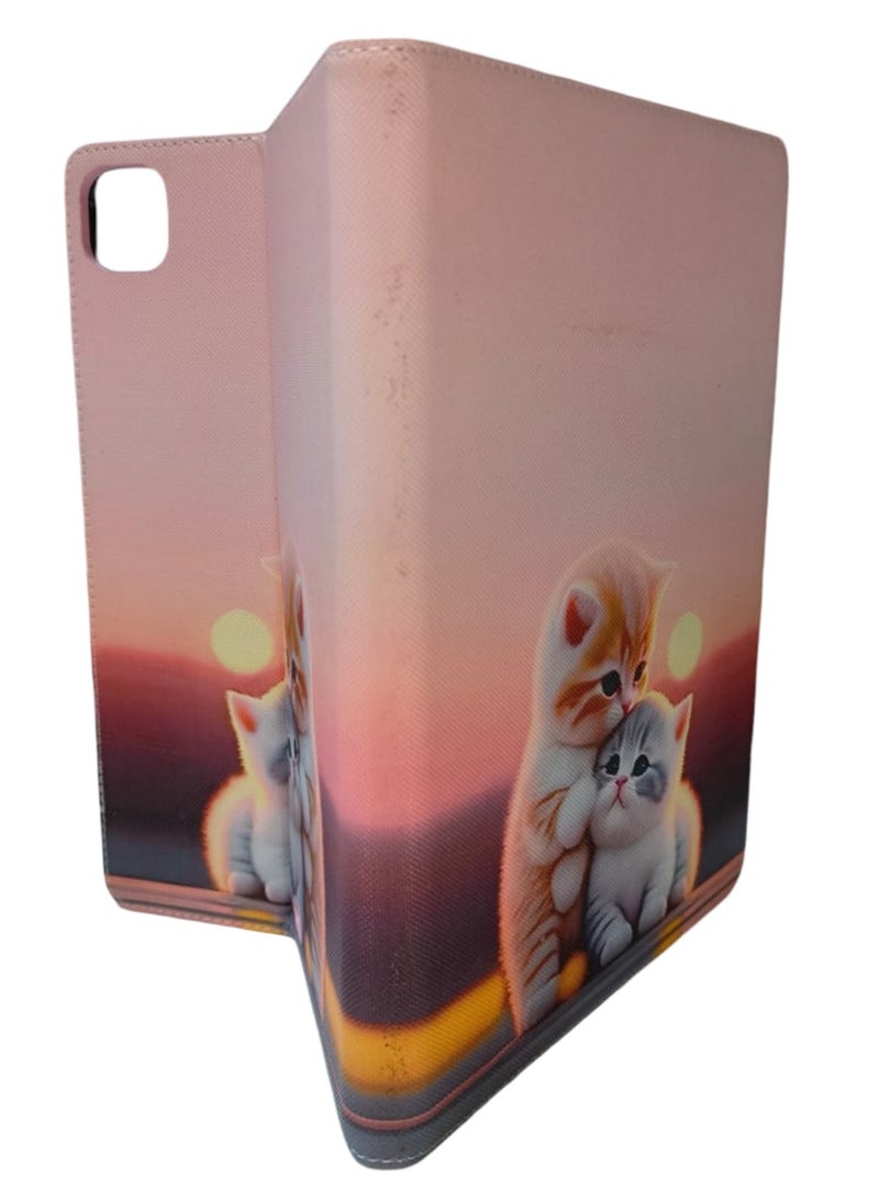 Cute Cat Print Kids Shockproof Case for iPad Pro 11 Inch 3D Cartoon Case (2022/2021, 4th/3rd Generation), iPad Pro 11 Inch Cover - Image 4