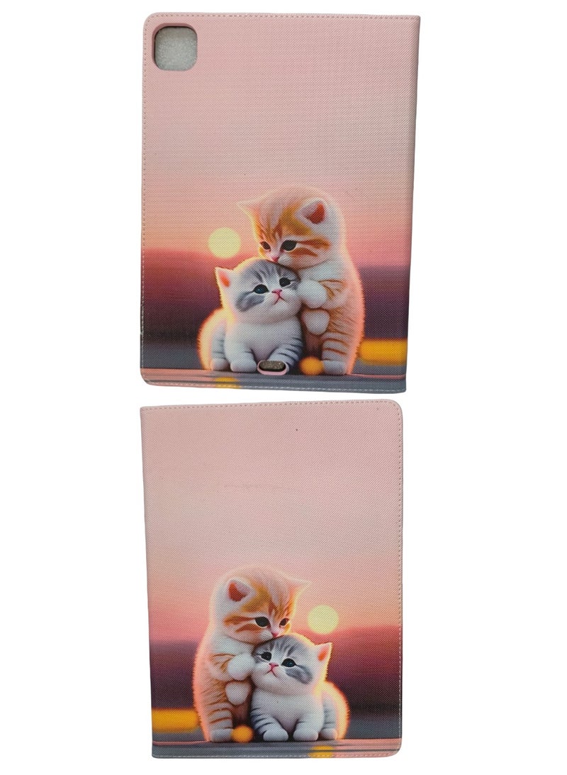 Cute Cat Print Kids Shockproof Case for iPad Pro 11 Inch 3D Cartoon Case (2022/2021, 4th/3rd Generation), iPad Pro 11 Inch Cover - Image 5