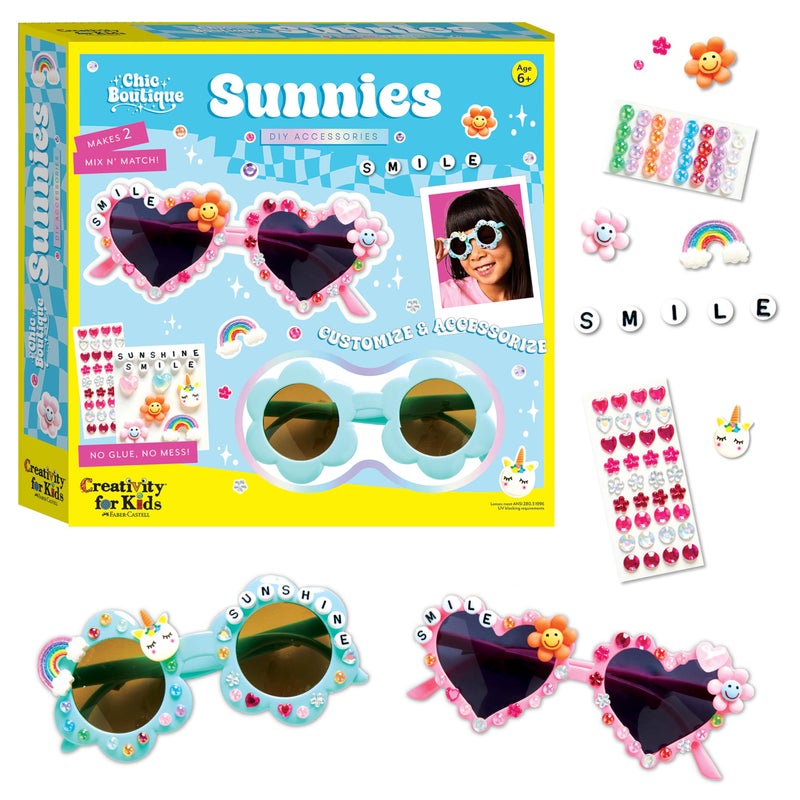 Creativity For Kids Chic Boutique Sunnies: Diy Crafts For Girls Ages 6-8  Kids Activities & Toys For Girls  Birthday & Easter Gifts For Kids - Image 1