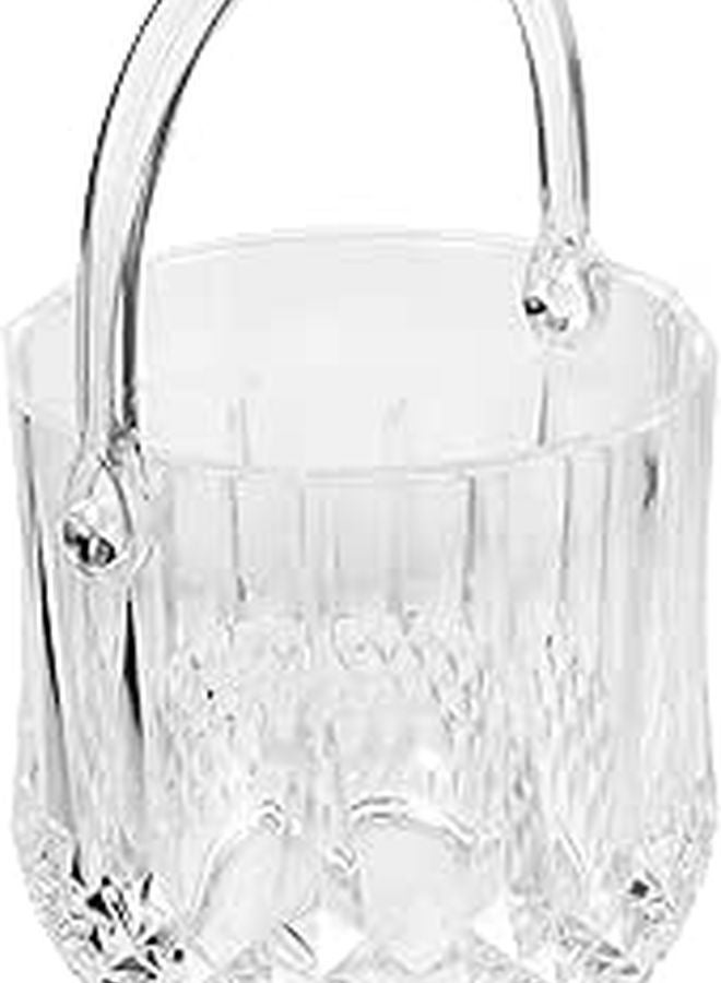 White Plastic Ice Cube Bucket Beer Cooler Container Bar Storage For Party - Image 1
