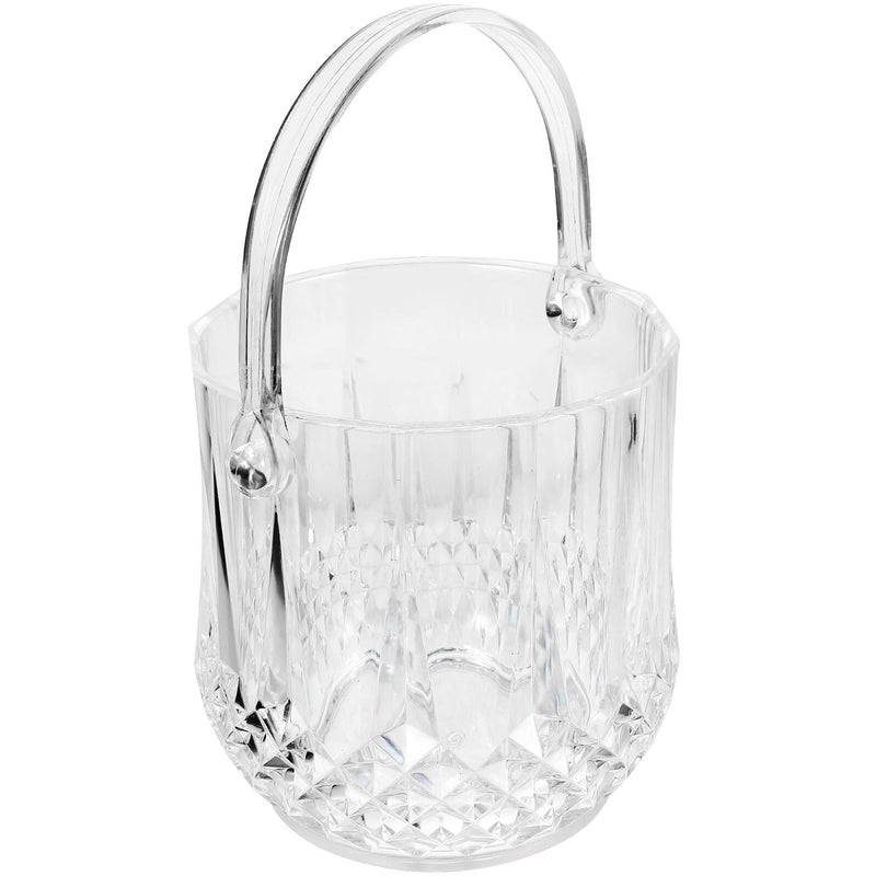 White Plastic Ice Cube Bucket Beer Cooler Container Bar Storage For Party - Image 2