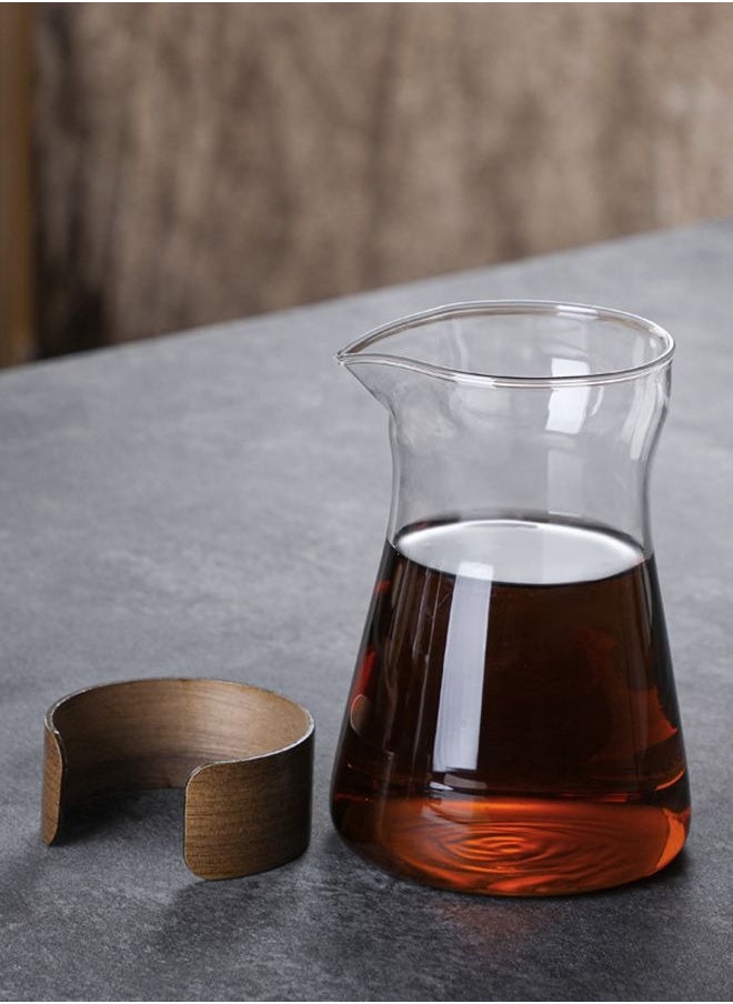 HOOPZOZA V60 500ML Manual Coffee Share Pot Heat Resistant Coffee Server Glass Pot Pour Over Coffee Tea Teapot Glass Hand Coffee Pot Drip Coffee Maker Hand Brewed Coffee Sharing Pot Coffee Dripper  - Image 5