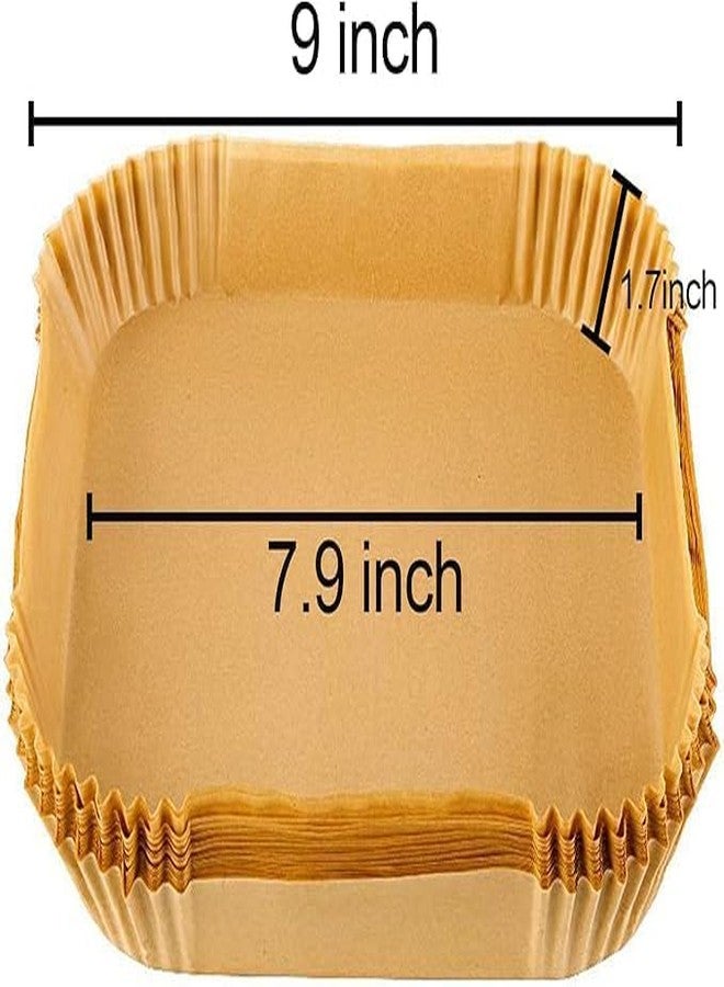 Padchaaya 100 PCS Air Fryer Paper Sheets Disposable Liner for Microwave Oil-Proof Parchment for Frying Baking Cooking Roasting and Microwave - Image 3