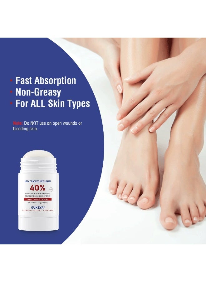 أوكييا عصا كريم اليوريا 40٪، بلسم كعب، عصا كريم اليدين والقدمين لعلاج الجفاف والشقوق، علاج للكعب المتشقق، تجنب تجمد الأقدام، لوشن اليوريا 40٪ للقدمين بأقصى قوة. - Image 4
