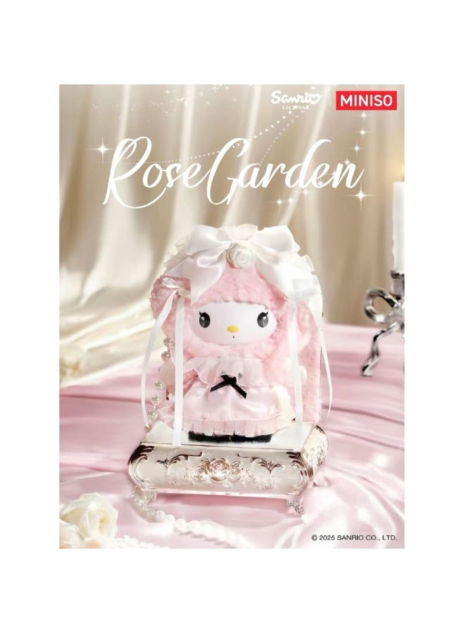 MINISO x Sanrio Characters Rose Garden Dream Collection Vinyl Plush Pendant Blind Box, Full Display Set of 6 Sealed Mystery Boxes, Character Collectible for Display and Gifting - Image 2