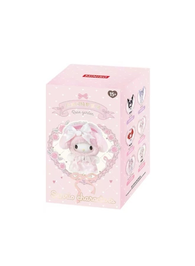 MINISO x Sanrio Characters Rose Garden Dream Collection Vinyl Plush Pendant Blind Box, Full Display Set of 6 Sealed Mystery Boxes, Character Collectible for Display and Gifting - Image 4