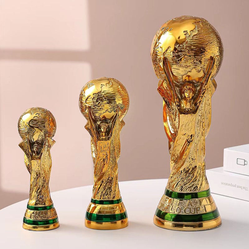 World Cup Football Trophy 2026 Qatar Fan Souvenir Trophy Ornament Ceramic Decoration Trade - Image 3