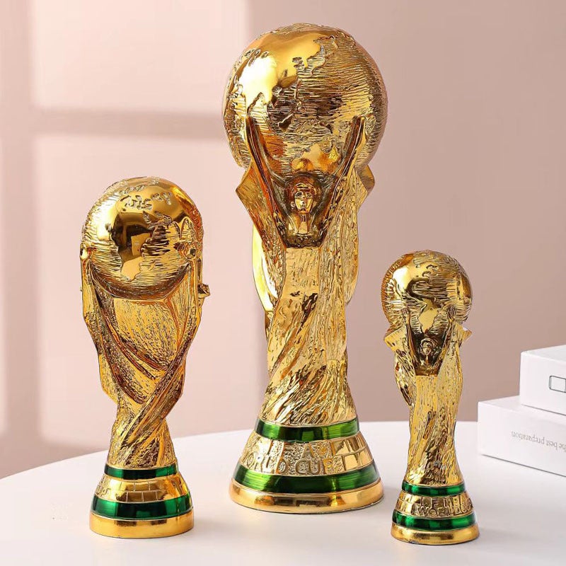 World Cup Football Trophy 2026 Qatar Fan Souvenir Trophy Ornament Ceramic Decoration Trade - Image 2