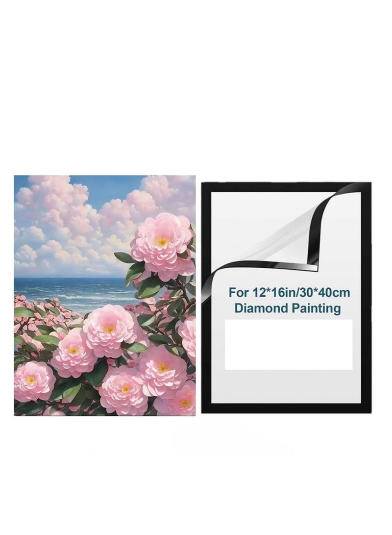 5D Diamond Painting Kits For Adults,Flowers Diamond Art Kits,DIY Full Drill Crystal Gem Arts and Crafts,Ideal For Home Recreation And Wall Decor