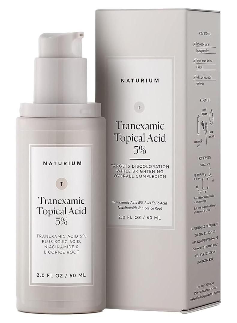 Naturium Tranexamic Topical Acid 5% Jumbo, Face & Skin Care with Kojic Acid, Niacinamide & Licorice Root, 2 oz