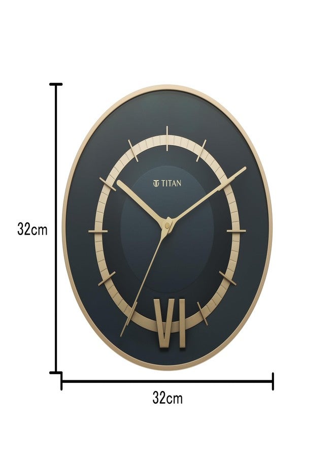 Titan Taper Series Wall Clock - Mettalic Blue - W0087PA02 - Image 4