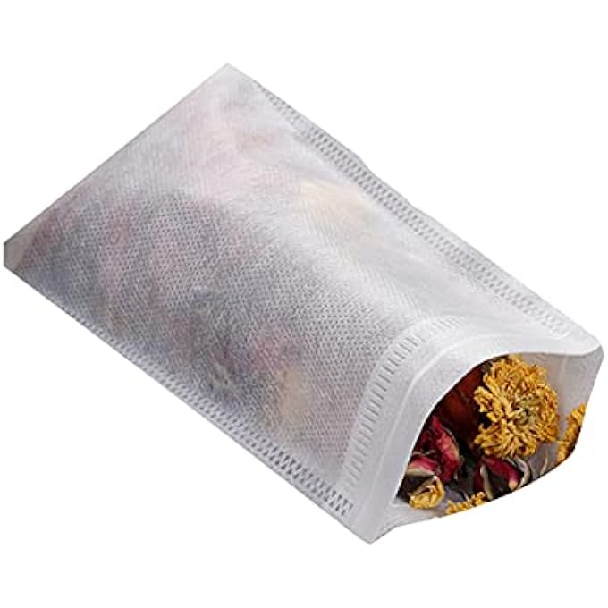 ECVV 200Pcs Disposable NonWoven Tea Bag Filter Seasoning Drawstring Sealed - Image 2