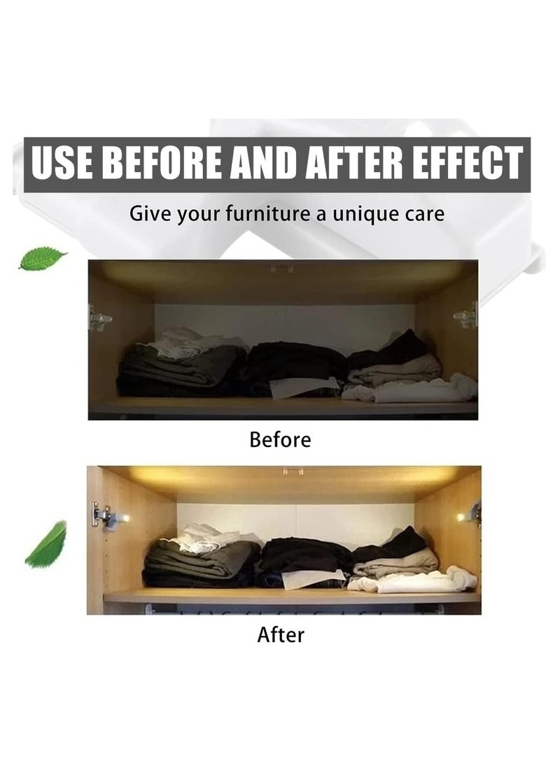 SOLARAE Cabinet Hinge LED Sensor Light, Universal Cupboard Cool White Lights Night Light for Living Room, Bedroom, Wardrobe (10Pcs - Include Battery) - Image 2
