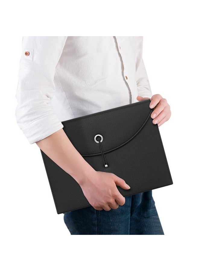 NKTM Filing Folders, Pocket Folders File Folders Letter Size Folders with Pockets Expanding File Folder Pocket Folder PU Leather 13 Pockets A4 Letter Size Document Organizer - Image 5