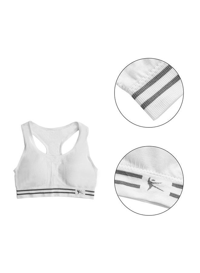 أوتاد حمالة صدر رياضية انسيابية بتصميم ريسرباك أبيض - Image 4