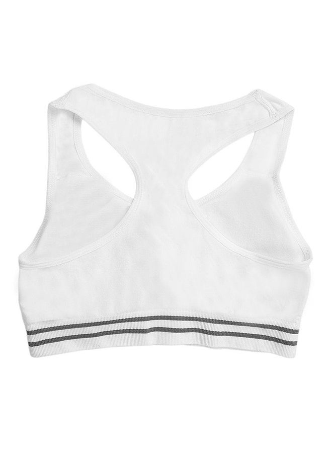 أوتاد حمالة صدر رياضية انسيابية بتصميم ريسرباك أبيض - Image 2