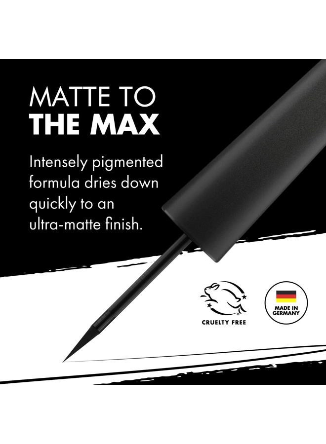 MILANI Stay Put Matte Liquid Eyeliner - Black, Waterproof, 17H Wear, Cruelty-Free, Vegan, Smudgeproof, Long Lasting - Image 5