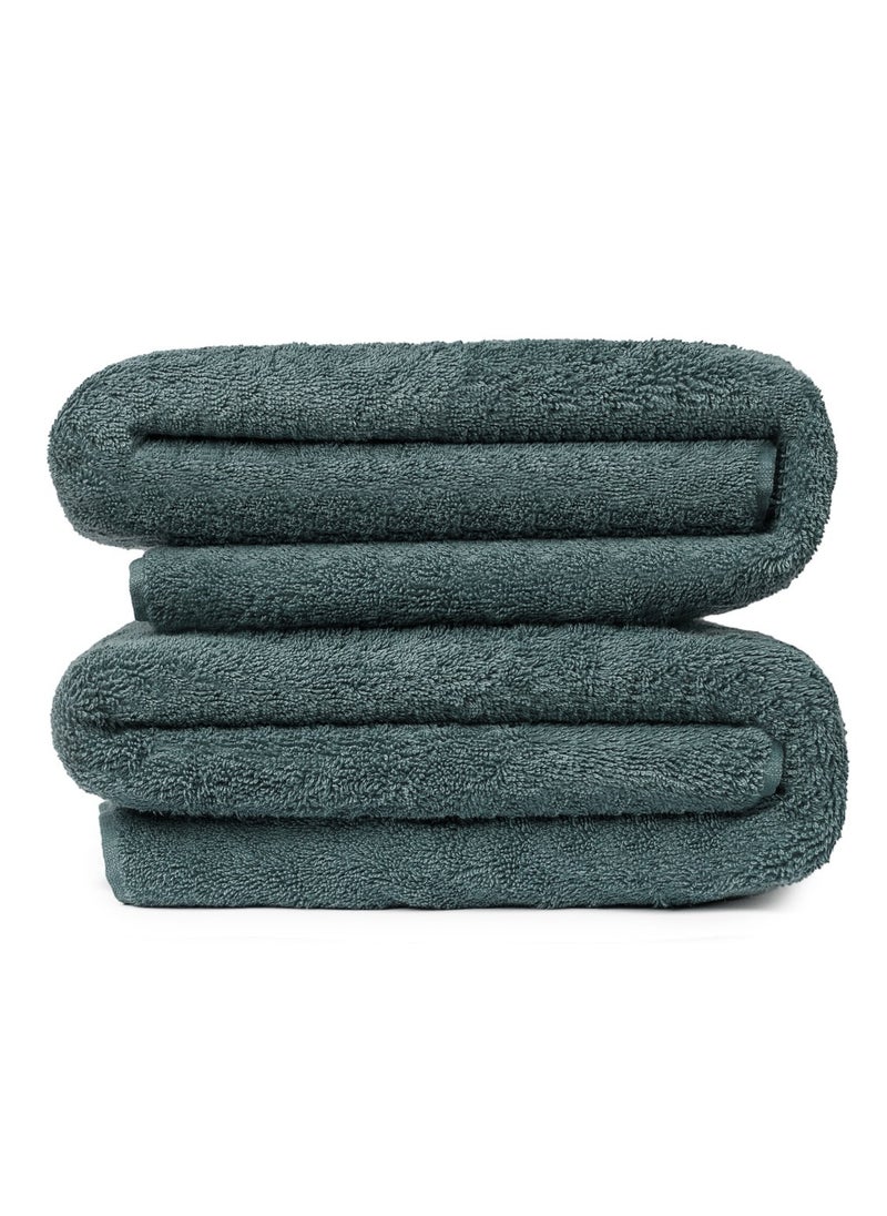 CLEANUP TOWELS - Cleanup Towels Set of 02 Bath Sheets. Size 90x170 Cm. Durable Quality With Excellent Color Options Specially Designed To Match Your Washroom And Home As You Desire. Well Absorbant Durable Lasts Long. 550 + GSM Guranteed. - Image 1