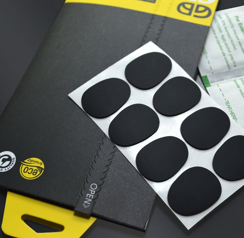 WINGKIND وسادات فم الساكسفون الألتو/التينور وقرنات ونج كايند، 0.8 مم أسود (8 قطع) - Image 5