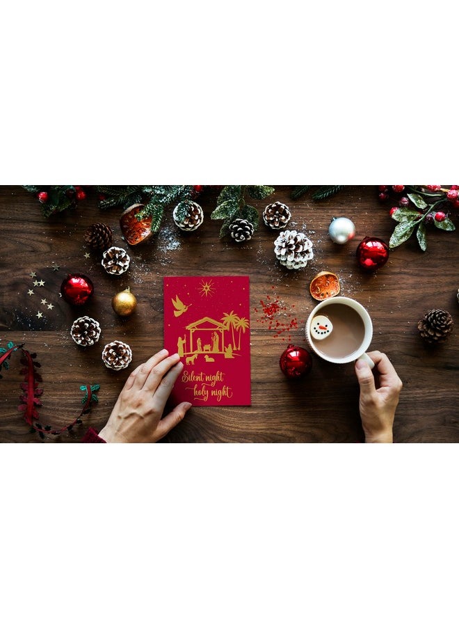 50 Pack Religious Christmas Cards With Embossed Gold Foil Accents, 5" X 7", High Gloss, Gold Foil Interior Greeting, With 50 Envelopes, 50 Count Boxed Assortment - pzsku/Z3257A4BCD20362A1E0EBZ/45/_/1731928177/7dc5e287-113d-4a31-bfe3-b86e8d188184