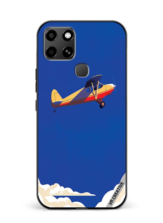 VR CREATIVE Protective Case Cover For Infinix Smart 6 Airplane Design Multicolour - Image 1