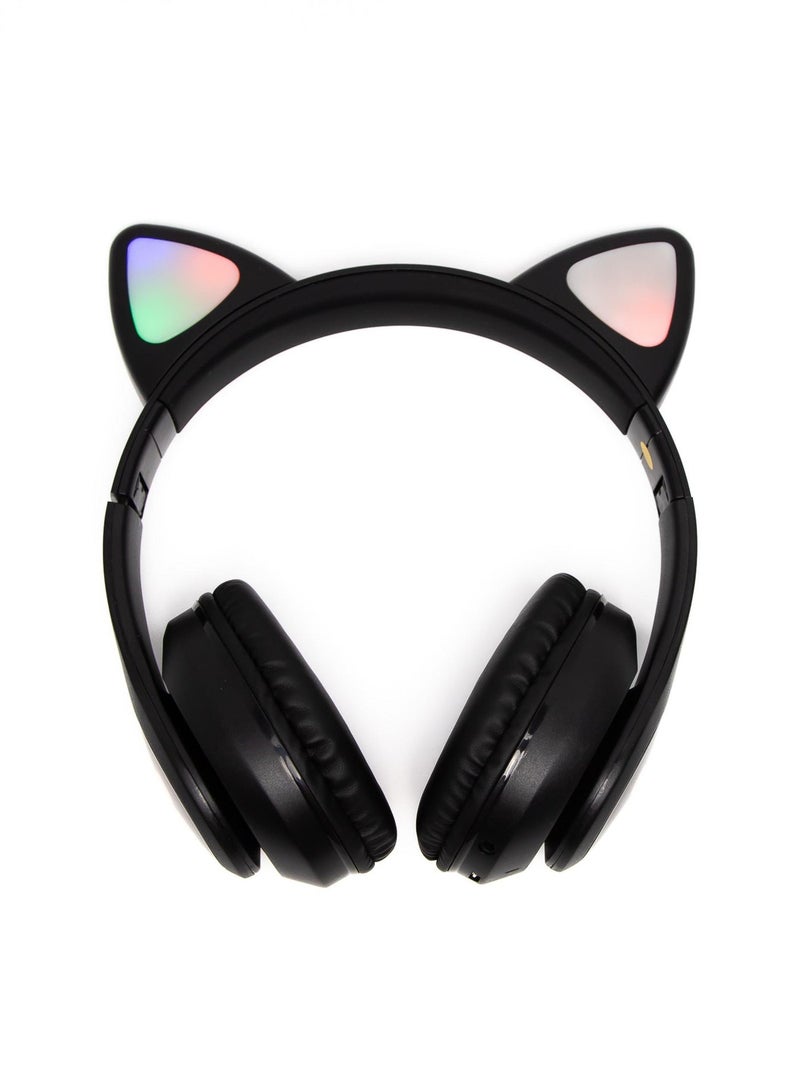 BT5.0 Wireless Cat Ear Headphone With LED Lights - Image 1