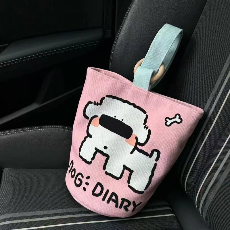 Office Workers Portable Handbag Canvas Bucket Bag Cute Bucket Hand-Carried Lunch Bag Baoma Going Out Famous - Image 2
