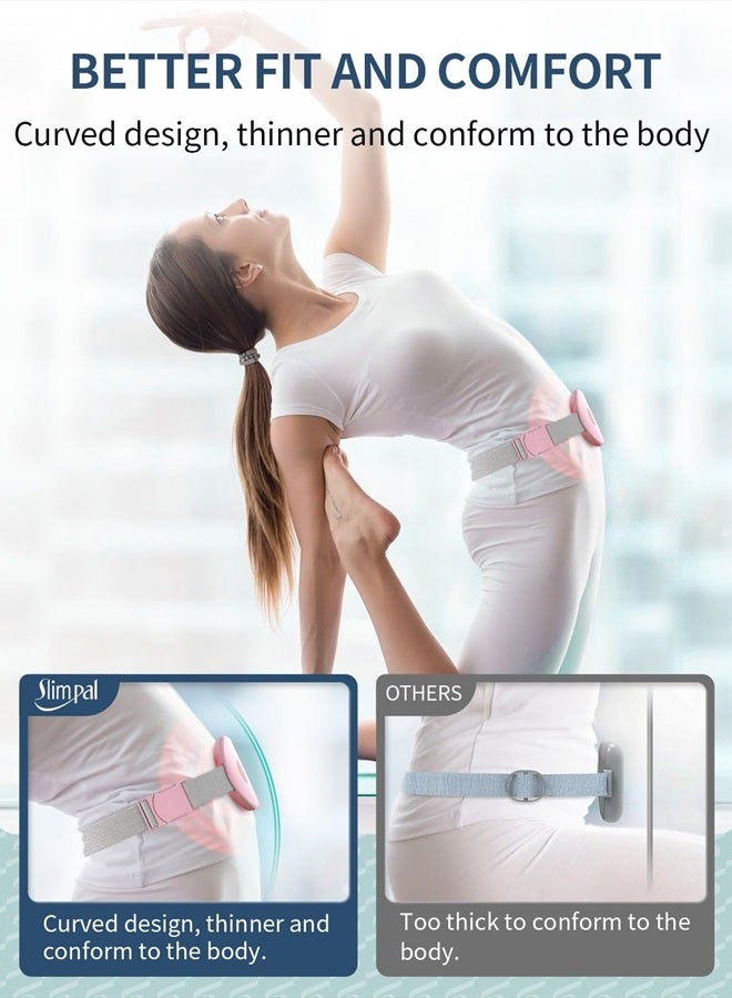 Slimpal وسادة تدفئة للحيض لتقلصات الدورة الشهرية، معتمدة من إدارة الغذاء والدواء الأمريكية، وسادة تدفئة محمولة لاسلكية لتخفيف آلام الدورة الشهرية، حزام تدفئة كهربائي، يعمل حتى 8 ساعات متواصلة، هدايا للنساء والفتيات، وردي - Image 4