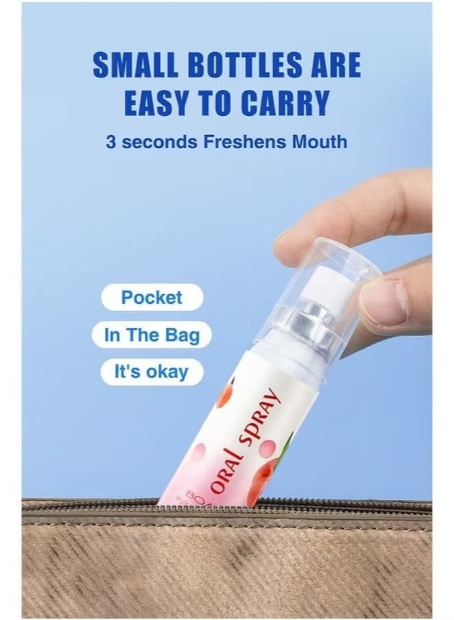 BOAE Multi Effeet Fresh Oral Spray 20ml, Bad Breath Treatment for Adults, White Peach Flavor Mouth Freshener, Effective Mouth Spray, Breath Freshener Spray, Oral Care Spray, Mouth Healthy Care - Image 3