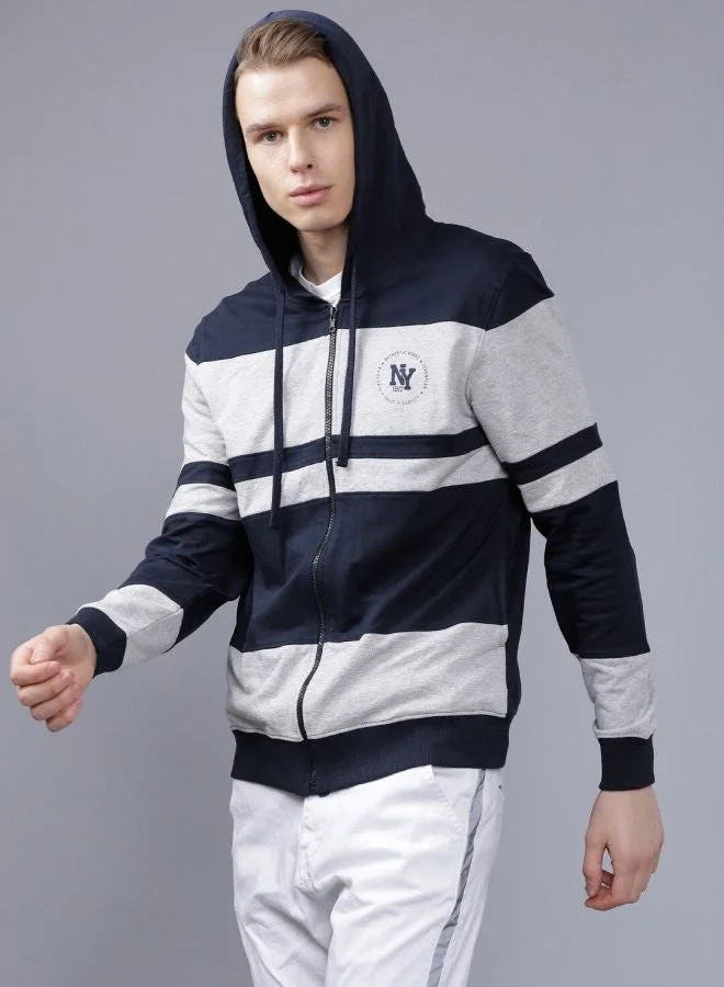 The Indian Garage Co Men Slim Fit Solid Round Neck Full Sleeves Sweatshirt