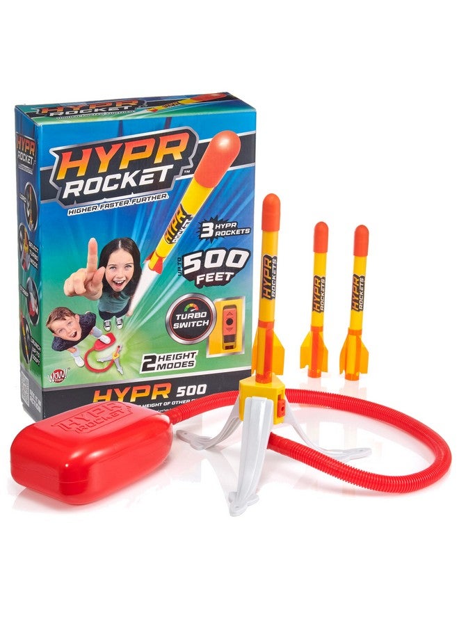 Flybar Hypr Rocket Launcher for Kids - Patented Designed Launcher Reach up to 500 Feet with Turbo Mode, 3 Rockets Included, Connectable Launcher for Multi Player Fun, Easy Set Up, Durable, Kids Outdoor Toys - Image 1