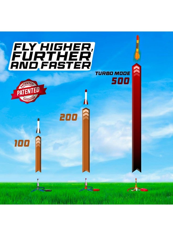 Flybar Hypr Rocket Launcher for Kids - Patented Designed Launcher Reach up to 500 Feet with Turbo Mode, 3 Rockets Included, Connectable Launcher for Multi Player Fun, Easy Set Up, Durable, Kids Outdoor Toys - Image 4