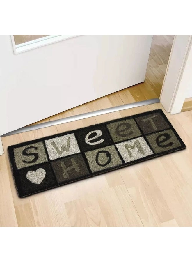 EVIDECO Non-Slip Backing Attractive Design Sweet Home Printed Door Mat Multicolour 25 x 75 cm 1403993 - Image 2