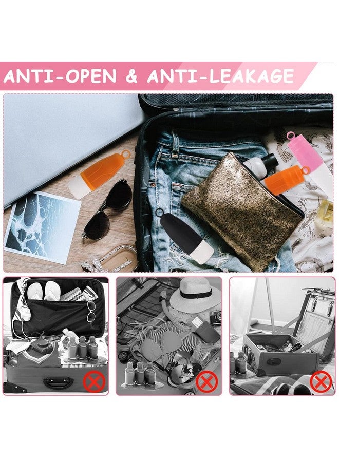 MAYCREATE¬Æ 8 Pack Elastic Sleeves for Travel Bottles for Toiletries Leak Proofing, Silicone Cover for Bottle, Leakproof Travel Toiletry Bottles Sleeve Reusable Travel Accessories with Loop Handle - Image 4