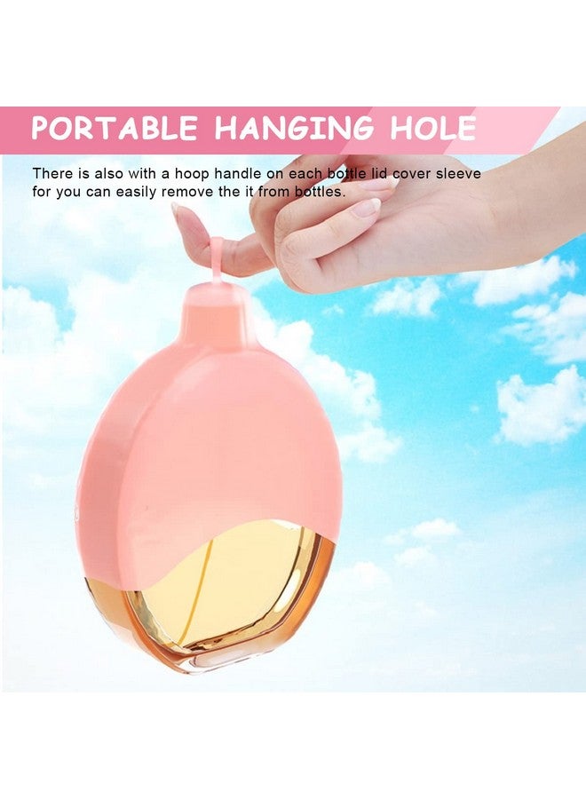 MAYCREATE¬Æ 8 Pack Elastic Sleeves for Travel Bottles for Toiletries Leak Proofing, Silicone Cover for Bottle, Leakproof Travel Toiletry Bottles Sleeve Reusable Travel Accessories with Loop Handle - Image 5