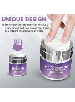 ECO Niacinamide whitening cream, moisturizing and hydrating anti-freckle cream removes melasma, freckles, lightens spots, improves dullness  - Image 4