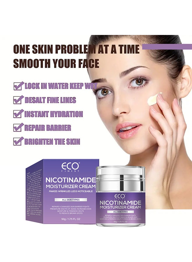 إيكو كريم تبييض النياسيناميد، كريم النمش المرطب، يزيل الكلف والنمش ويتلاشى البقع ويحسن البهتان. - Image 2