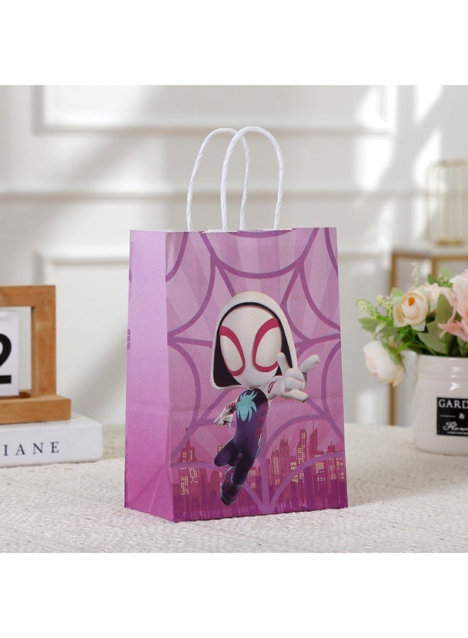 S-Quality Kids Superhero Gift Bags, Colorful Party Favor Bags for Birthday Party, Goodie Bags for Kids, Reusable Gift Bags for Parties and Celebrations  العنوان بالعربية - Image 3