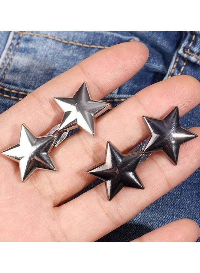 واي جيه 8 مجموعات شداد الخصر، أزرار جان قابلة للفصل لجينز فضفاض، جان زر قابل للضبط مجموعة حزام الخصر، لا يتطلب الخياطة، زر جان فوري مثالي، ضبط زر للسراويل - Image 3