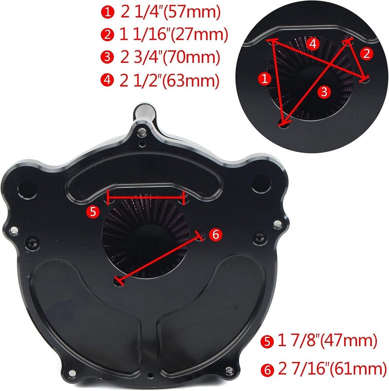 Wivplex Motorcycle Air Filter for Harley Models - Image 2